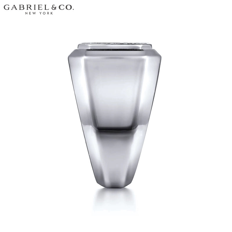 Sterling Silver Genuine Black Spinel Ring