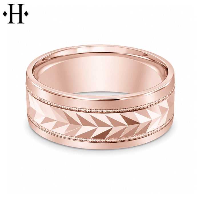 Classic Carved Ring 8mm