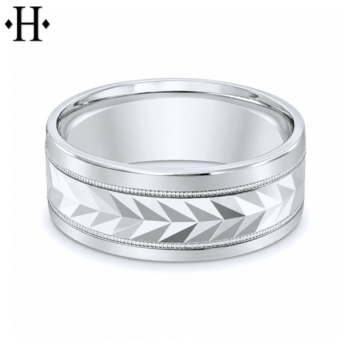 Classic Carved Ring 8mm