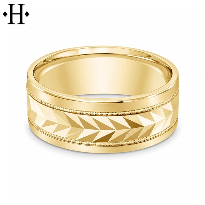 Classic Carved Ring 8mm