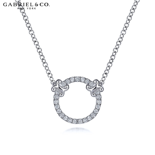 0.13cts Diamond Circle Necklace