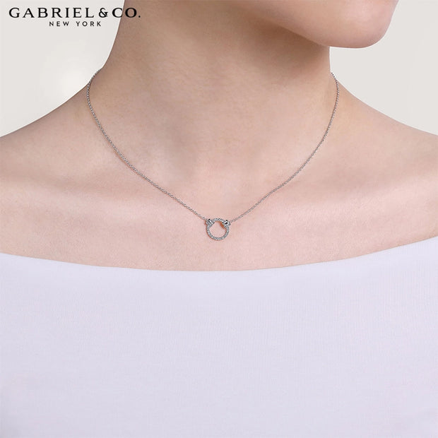 0.13cts Diamond Circle Necklace