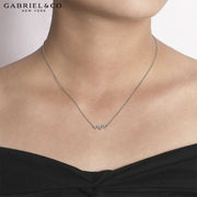 14kt Diamond Bar Necklace