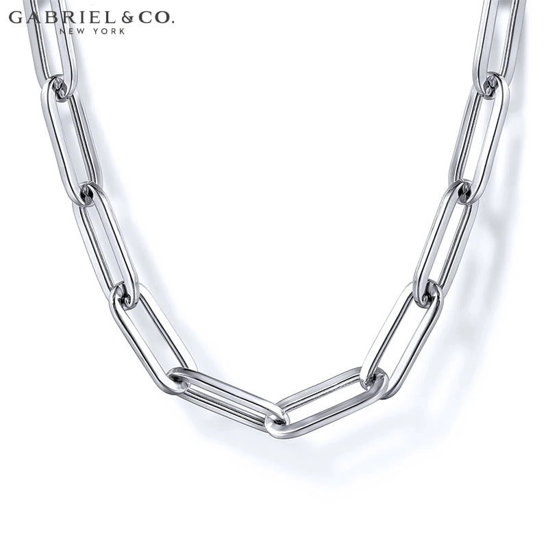 Paper Clip Chain Necklace 4.5mm