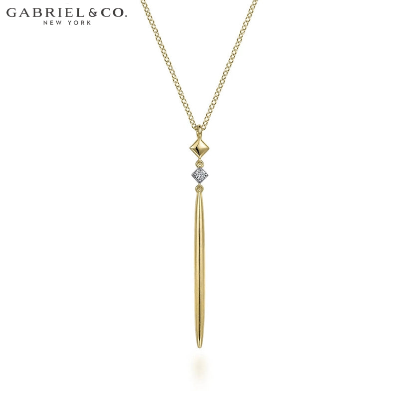 Natural Diamond Drop Necklace