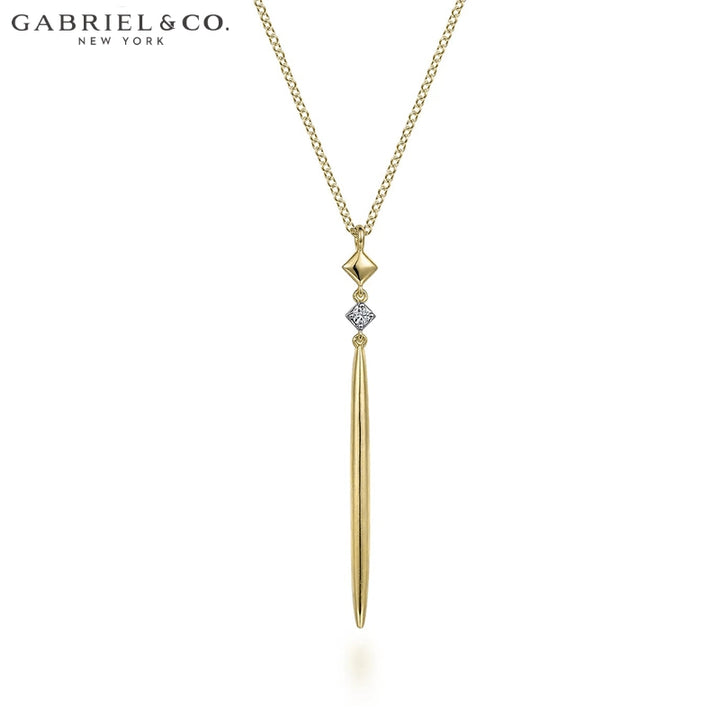 Natural Diamond Drop Necklace
