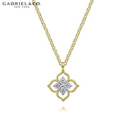 Natural Diamond Floral Necklace