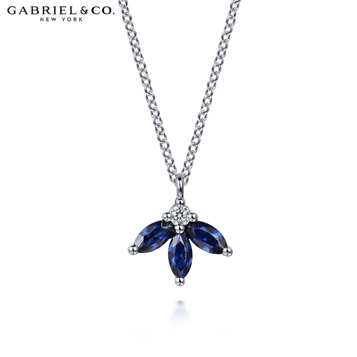 Sapphire & Diamond Necklace