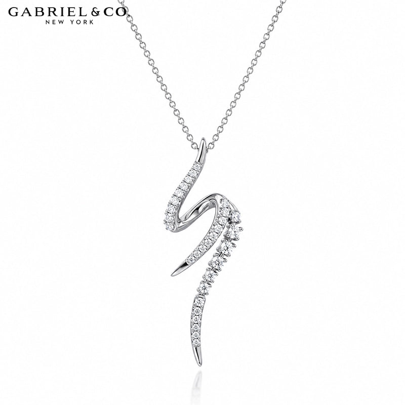 Natural Diamond Drop Necklace