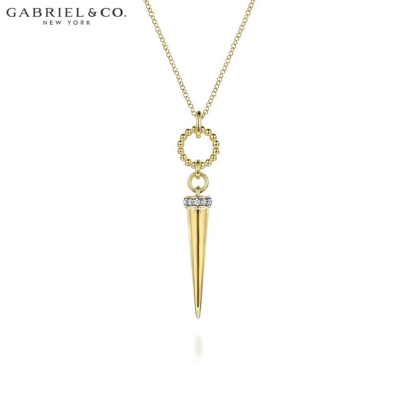 Natural Diamond Drop Necklace