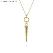 Natural Diamond Drop Necklace