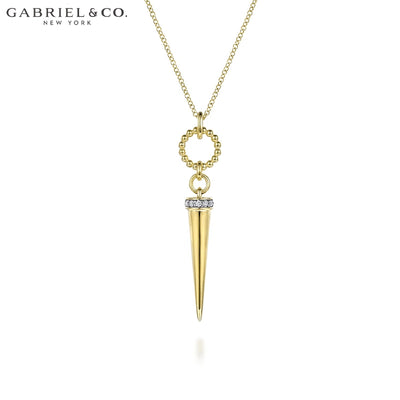 Natural Diamond Drop Necklace