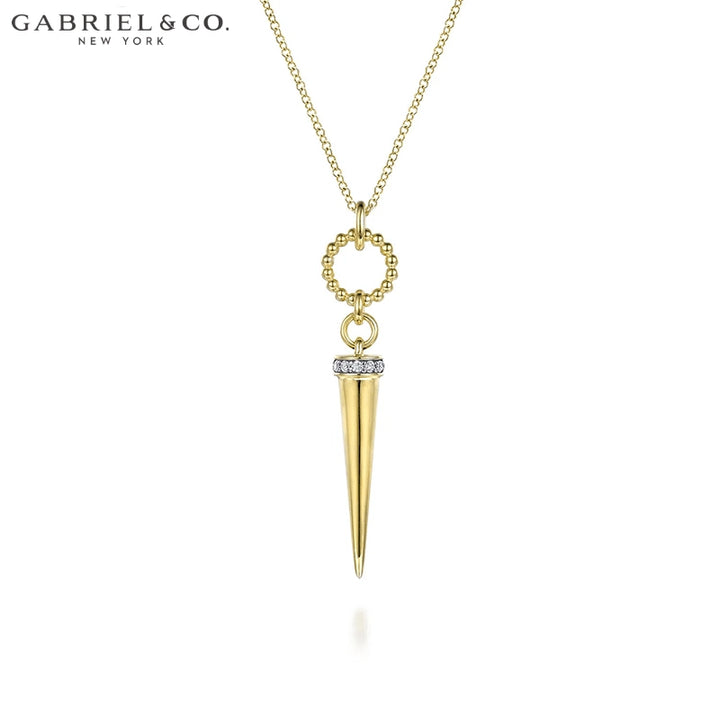 Natural Diamond Drop Necklace