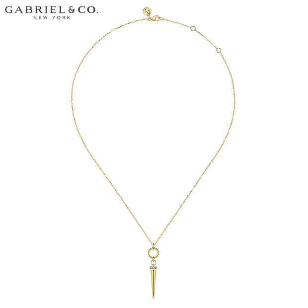 Natural Diamond Drop Necklace