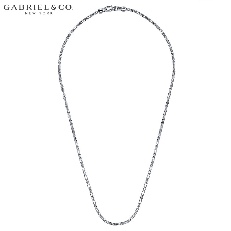 Sterling Silver Signature Figaro Chain Necklace