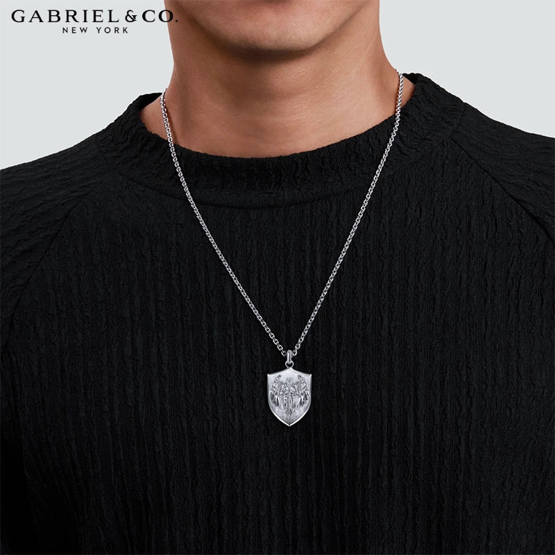 Sterling Silver Signature St. Michael Necklace