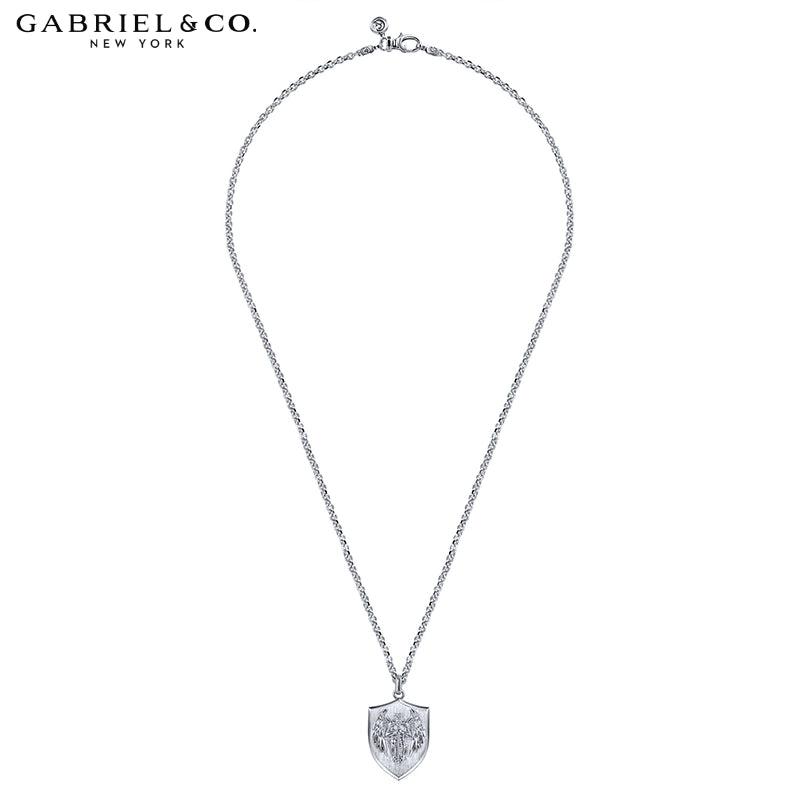 Sterling Silver Signature St. Michael Necklace