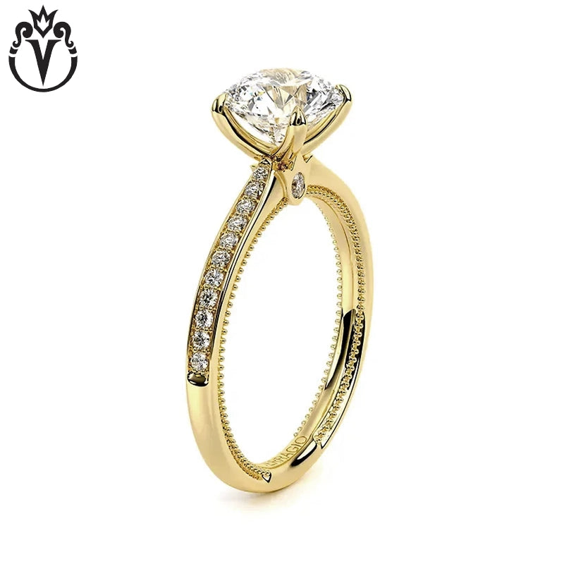 3.27ctw Round Cut Lab Grown Diamond Ring