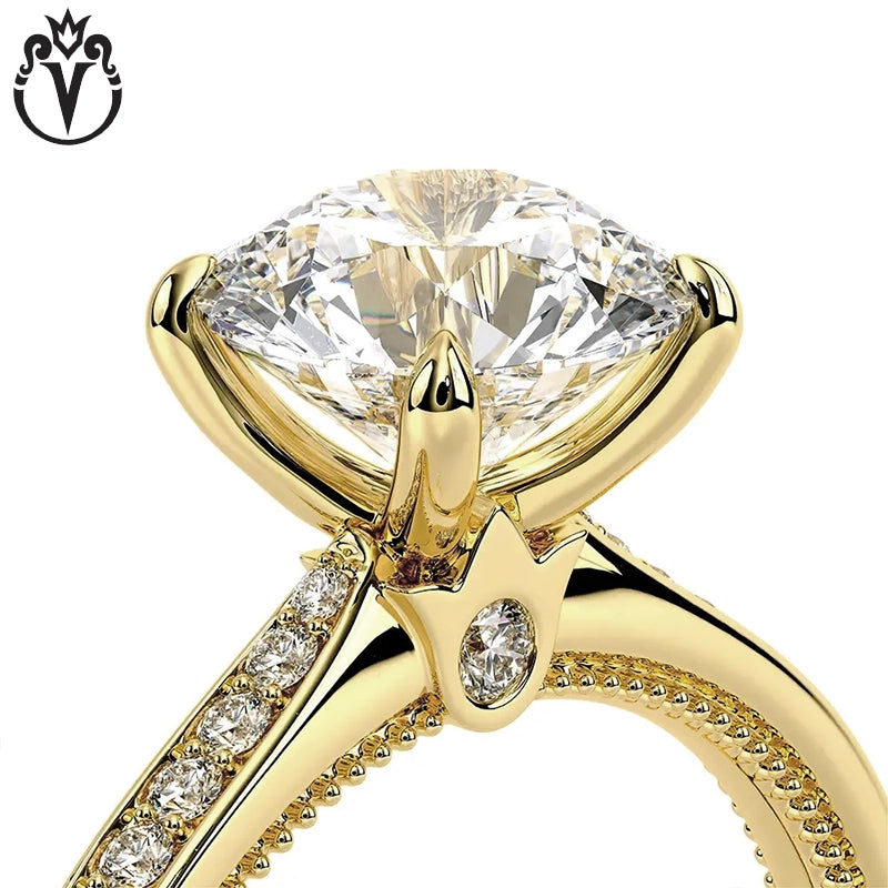 3.27ctw Round Cut Lab Grown Diamond Ring