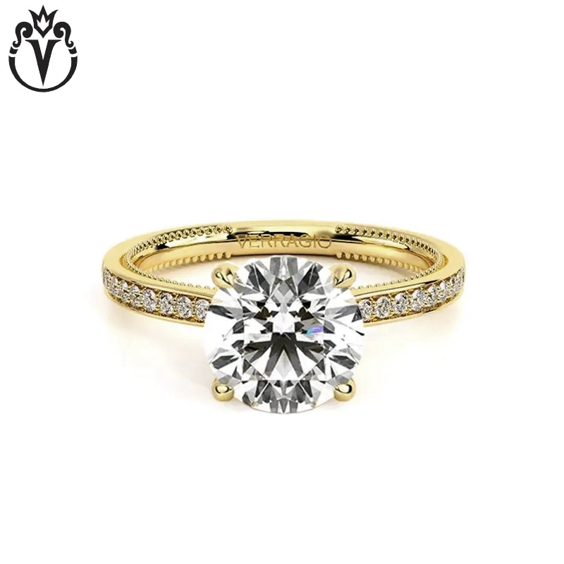 3.27ctw Round Cut Lab Grown Diamond Ring