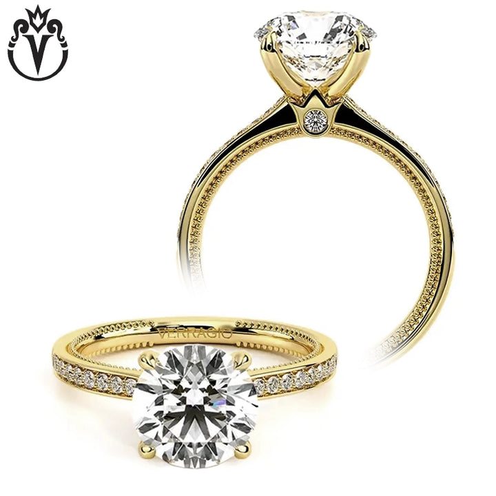 3.27ctw Round Cut Lab Grown Diamond Ring