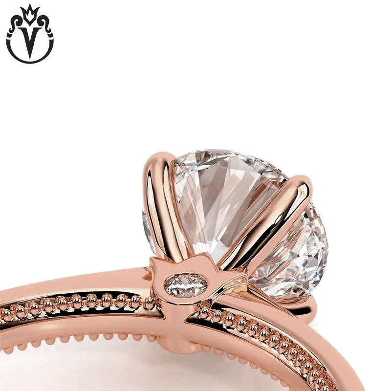 1.00ctr-3.00ctr Round Cut Lab Grown Diamond Ring