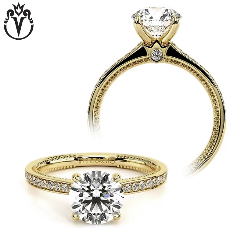 1.00ctr-3.00ctr Round Cut Natural Diamond Ring Tailor Made