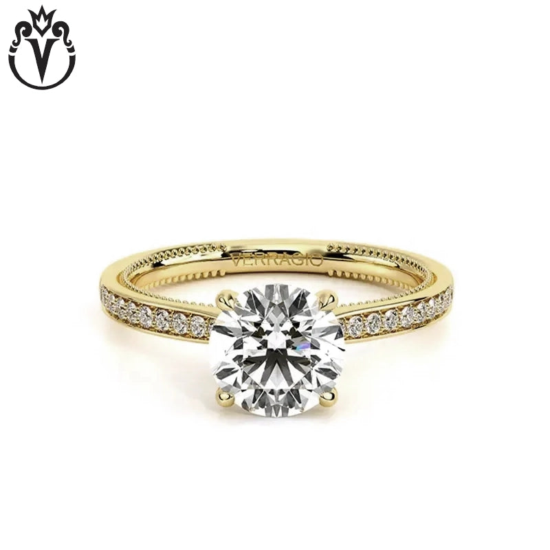 1.00ctr-3.00ctr Round Cut Lab Grown Diamond Ring
