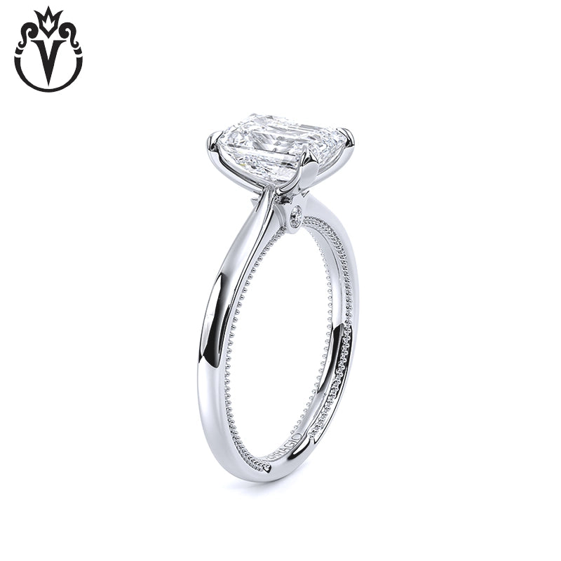 1.00ctr-3.00ctr Emerald Cut Lab Grown Diamond Ring