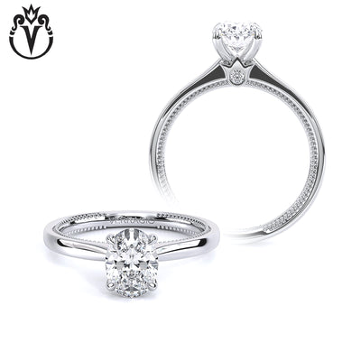 1.62ctw Oval Cut Lab Grown Diamond Ring