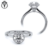 1.35ctw Round Cut Lab Grown Diamond Ring