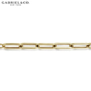 Paper Clip Gold Bracelet 4.5mm