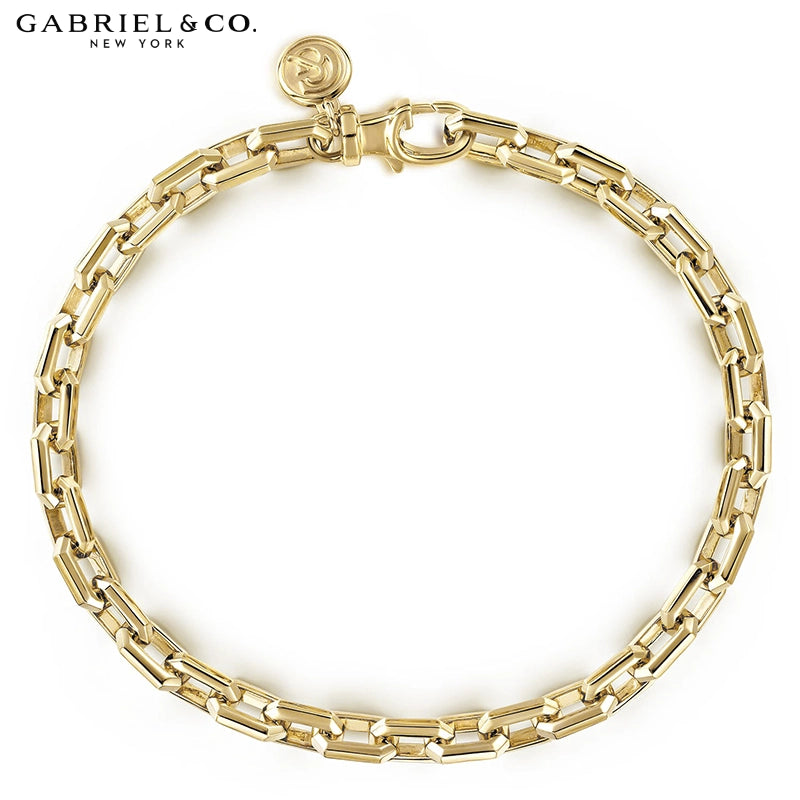 14kt Signature Faceted Bracelet