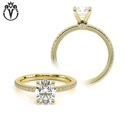 1.37ctw Oval Cut Lab Grown Diamond Ring