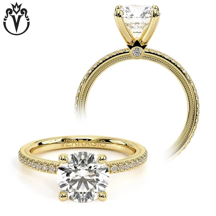 1.00ctr-3.00ctr Round Cut Lab Grown Diamond Ring Tailor Made