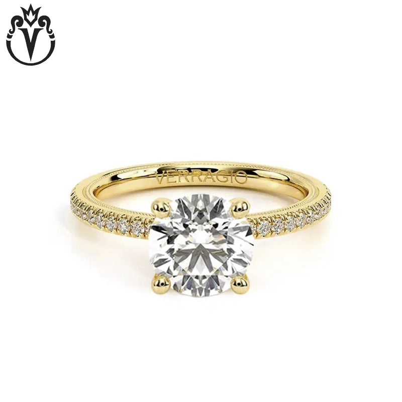 1.00ctr-3.00ctr Round Cut Natural Diamond Ring