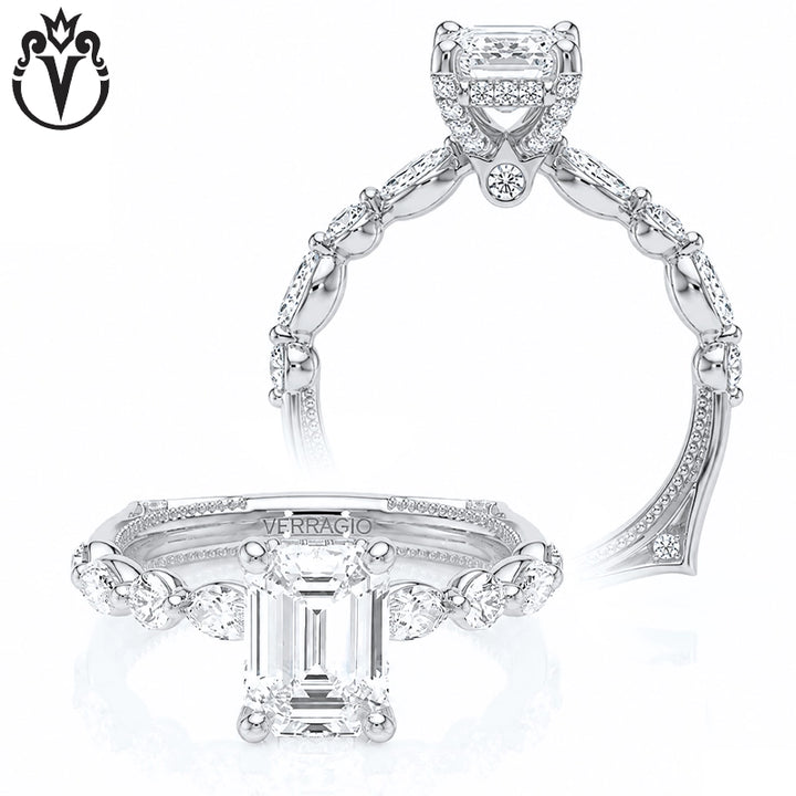 1.00ctr-2.00ctr Emerald Cut Natural Diamond Ring Tailor Made