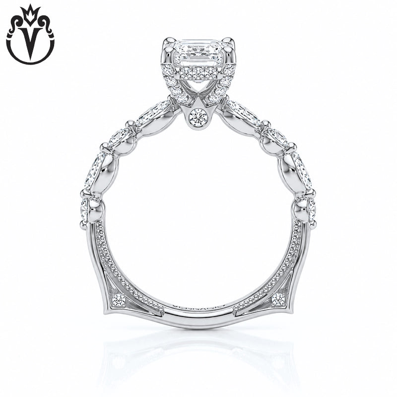 1.00ctr-2.00ctr Emerald Cut Natural Diamond Ring Tailor Made