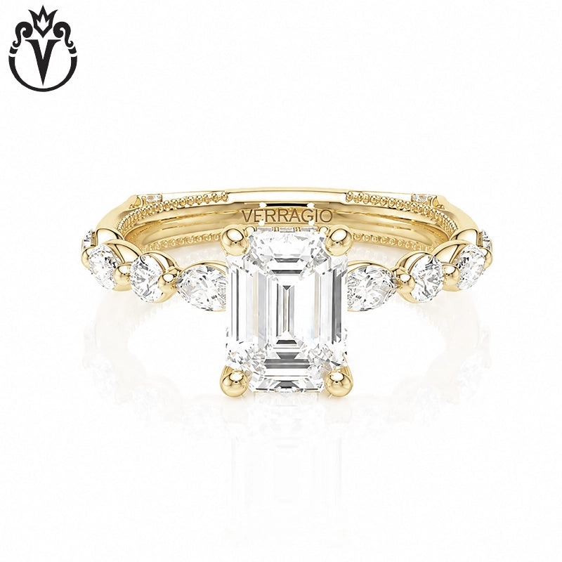 1.50ctr-3.00ctr Emerald Cut Lab Grown Diamond Ring Tailor Made