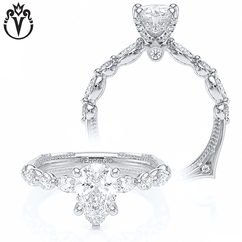 1.50ctr-3.00ctr Pear Cut Lab Grown Diamond Ring Tailor Made