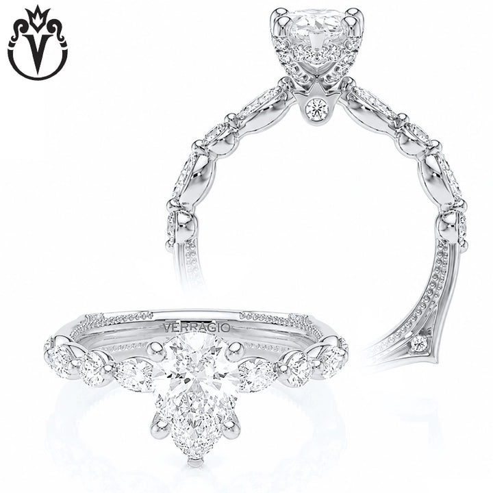 1.50ctr-3.00ctr Pear Cut Lab Grown Diamond Ring Tailor Made