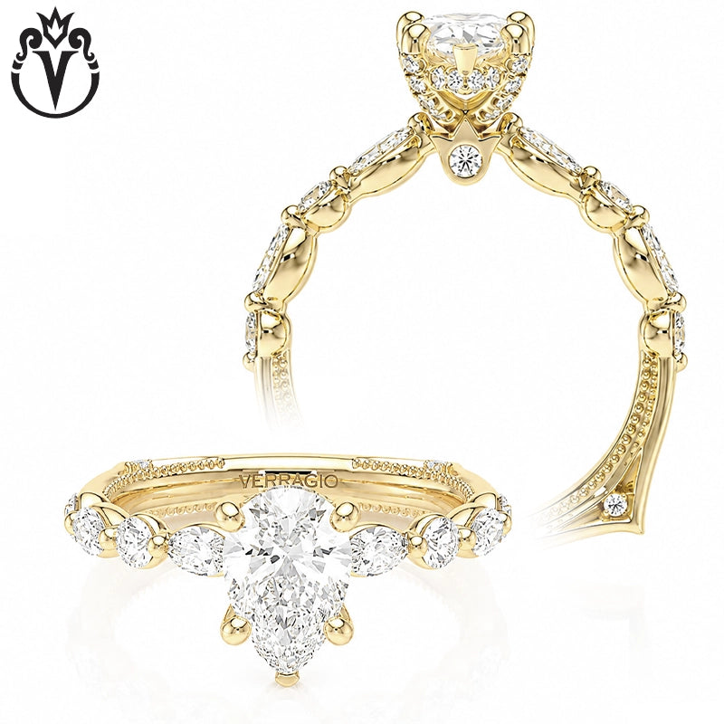 1.00ctr-2.00ctr Pear Cut Natural Diamond Ring Tailor Made
