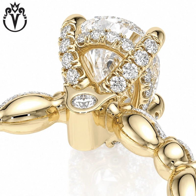 1.50ctr-3.00ctr Pear Cut Lab Grown Diamond Ring Tailor Made