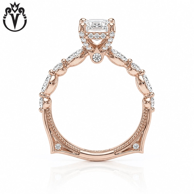1.50ctr-3.00ctr Radiant Cut Lab Grown Diamond Ring Tailor Made