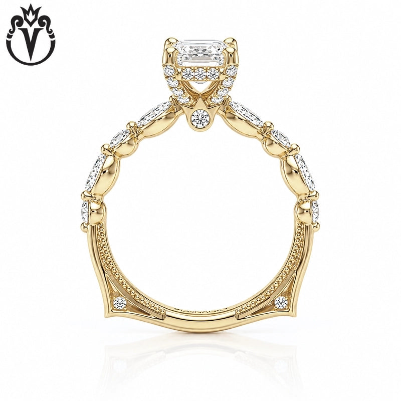 1.50ctr-3.00ctr Radiant Cut Lab Grown Diamond Ring Tailor Made