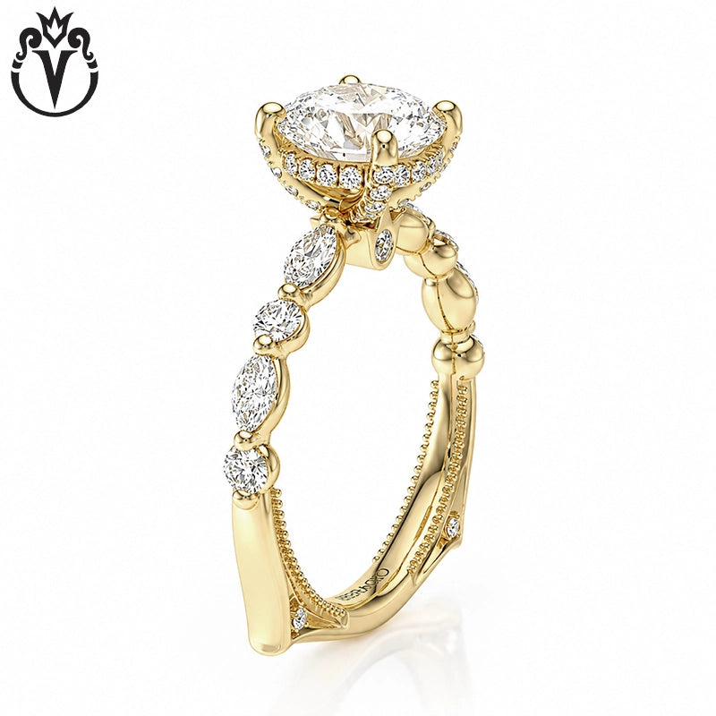 1.50ctr-3.00ctr Round Cut Lab Grown Diamond Ring Tailor Made