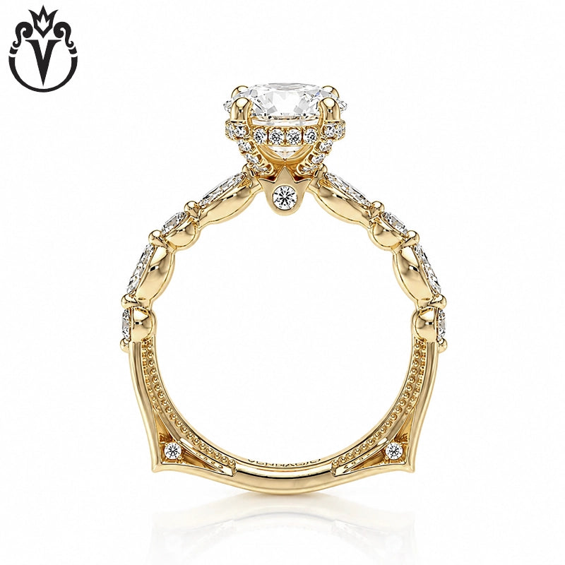 1.00ctr-2.00ctr Round Cut Natural Diamond Ring Tailor Made