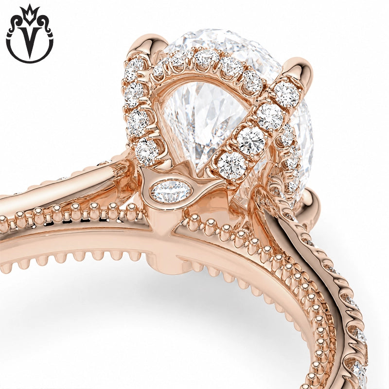 1.50ctr-3.00ctr Oval Cut Lab Grown Diamond Ring Tailor Made