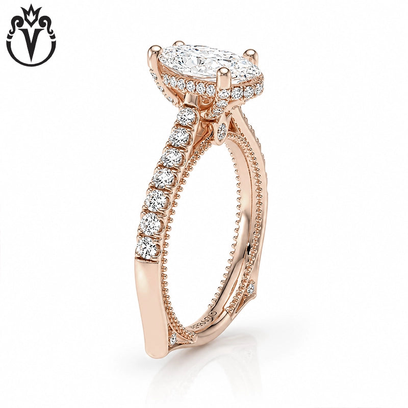 1.50ctr-3.00ctr Oval Cut Lab Grown Diamond Ring Tailor Made
