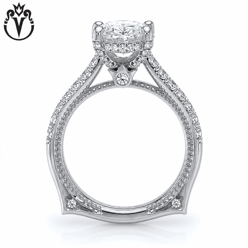 1.50ctr-3.00ctr Oval Cut Lab Grown Diamond Ring Tailor Made